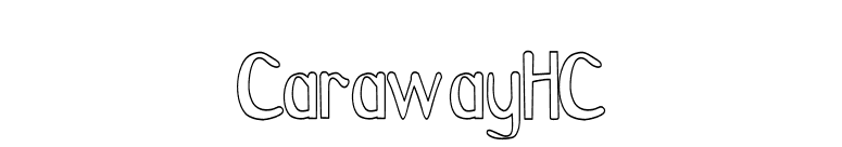 CarawayHC font preview