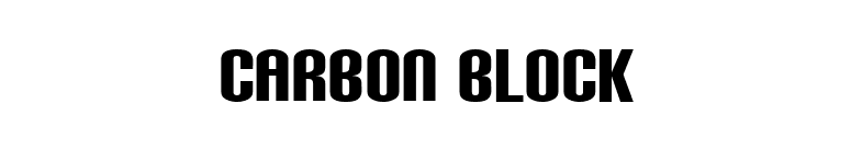 Carbon Block font preview