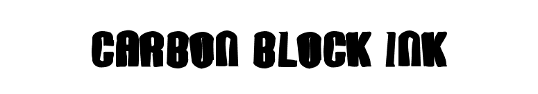 Carbon Block Ink font preview