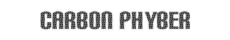 Carbon Phyber font preview