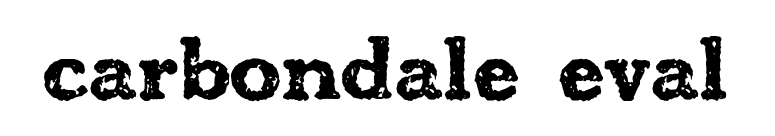 carbondale eval font preview