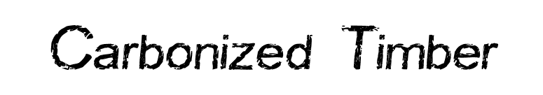 Carbonized Timber font preview