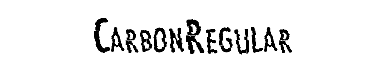 CarbonRegular font preview