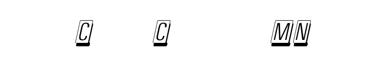 CardCamio MN font preview
