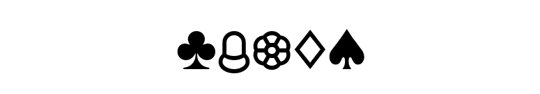 Cards font preview