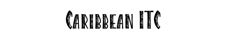 Caribbean ITC font preview
