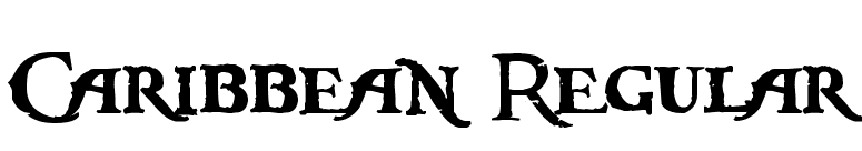 Caribbean Regular font preview