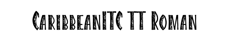 CaribbeanITC TT Roman font preview