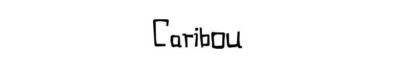 Caribou font preview