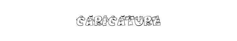 caricature font preview