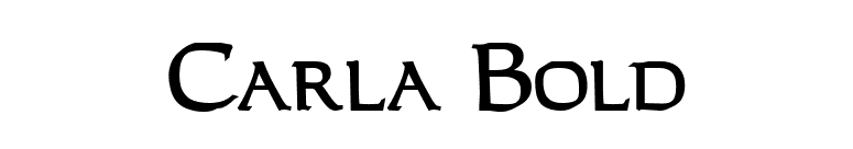 Carla Bold font preview