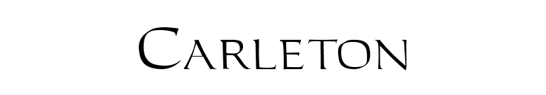 Carleton font preview