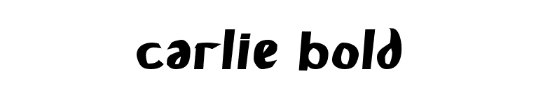 Carlie Bold font preview
