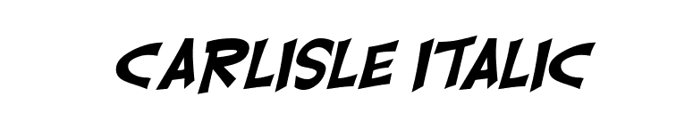 Carlisle Italic font preview