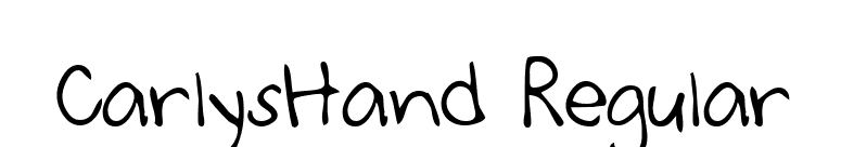 CarlysHand Regular font preview