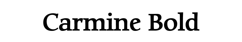 Carmine Bold font preview