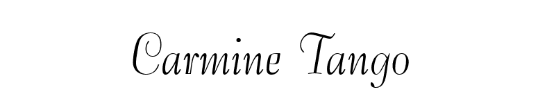 Carmine Tango font preview