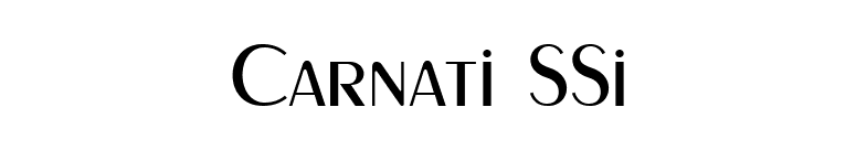 Carnati SSi font preview