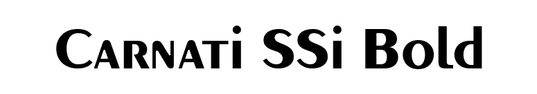 Carnati SSi Bold font preview