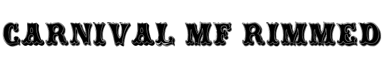 Carnival MF Rimmed font preview