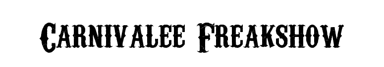 Carnivalee Freakshow font preview