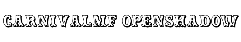 CarnivalMF OpenShadow font preview
