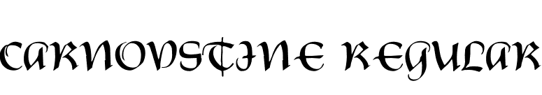 Carnovstine Regular font preview