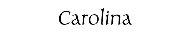 Carolina font preview