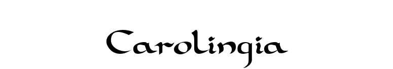 Carolingia font preview
