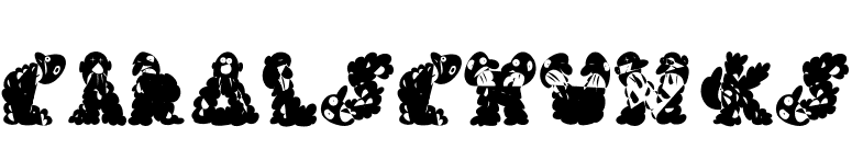 CarolsChunks font preview
