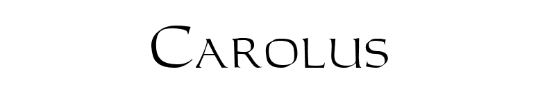 Carolus font preview