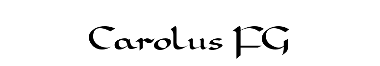 Carolus FG font preview