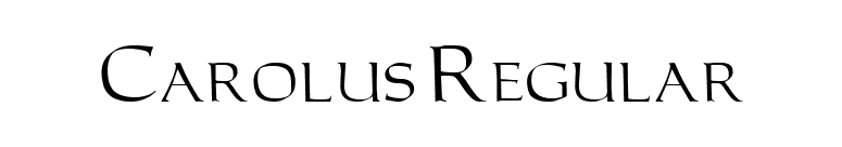 Carolus Regular font preview