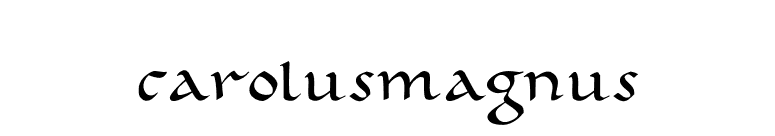 CarolusMagnus font preview