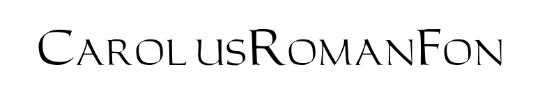 CarolusRomanFon font preview