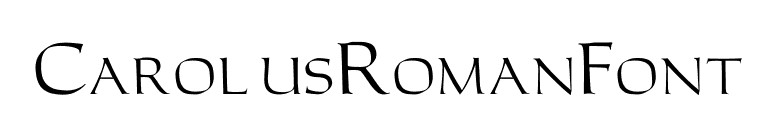 CarolusRomanFont font preview
