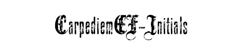 CarpediemEF-Initials font preview