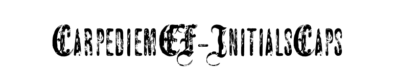 CarpediemEF-InitialsCaps font preview
