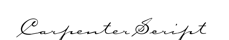 Carpenter Script font preview