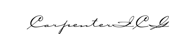CarpenterICG font preview