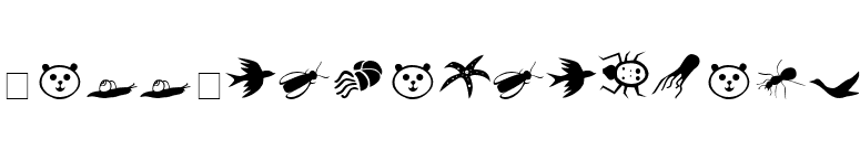Carr Animal Dingbats font preview