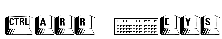 Carr Keys font preview