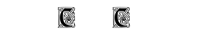 CarrickCaps font preview