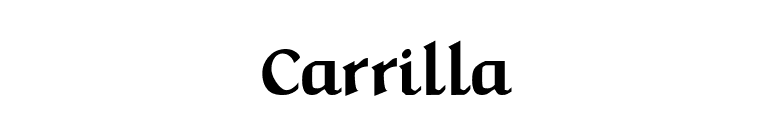 Carrilla font preview