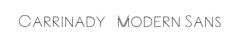 Carrinady - Modern Sans font preview