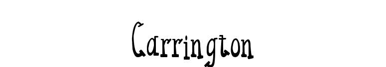 Carrington font preview