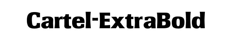 Cartel-ExtraBold font preview