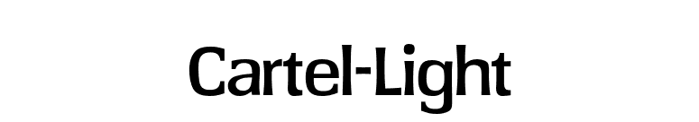 Cartel-Light font preview