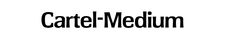 Cartel-Medium font preview