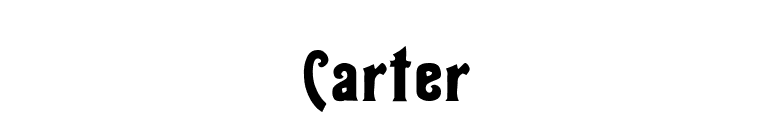 Carter font preview